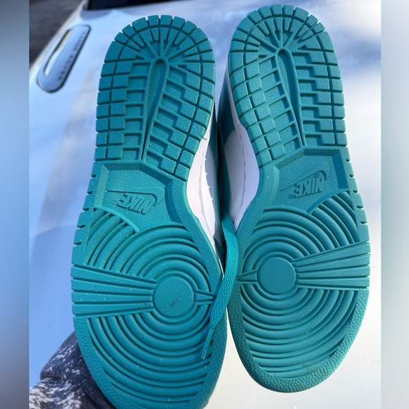 Nike Teal and White dunks - Picture 3 of 4